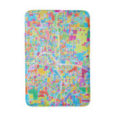 アトランタのカラフルな地図 バスマット (正面縦)