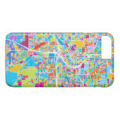アトランタのカラフルな地図 Case-Mate iPhoneケース (裏面(横))