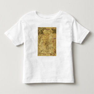 アトランタのキャンペーン-内戦のパノラマ式の地図2 トドラーTシャツ