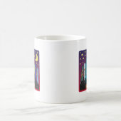 アトランタのスカイラインのメガ色 コーヒーマグカップ (中央)