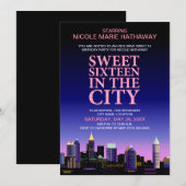 アトランタのスカイライン スイート シックスティーン ムービーパーティー 招待状 (正面/裏面)