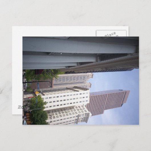 アトランタのスカイライン ポストカード (正面/裏面)