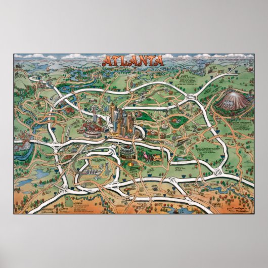 アトランタのポスター ポスター (正面)