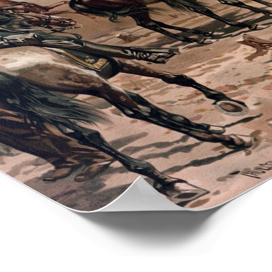 アトランタの包囲を守るシャーマン将軍 ポスター (角)