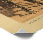 アトランタの南北戦争包囲by Thure de Thulstrup ポスター (角)