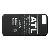 アトランタの国際空港ATLのiPhoneの場合 Case-Mate iPhoneケース (裏面(横))