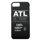 アトランタの国際空港ATLのiPhoneの場合 Case-Mate iPhoneケース (裏面)