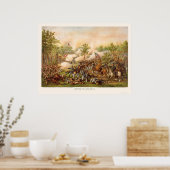 アトランタの戦いby Kurz and Allison 1864 ポスター (キッチン)