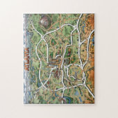 アトランタの漫画の地図のパズル ジグソーパズル (縦)