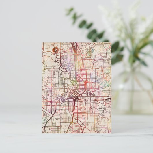 アトランタの絵画地図 ポストカード (スタンド正面)