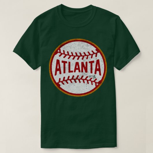 アトランタの野球都市Tシャツ Tシャツ (デザイン正面)
