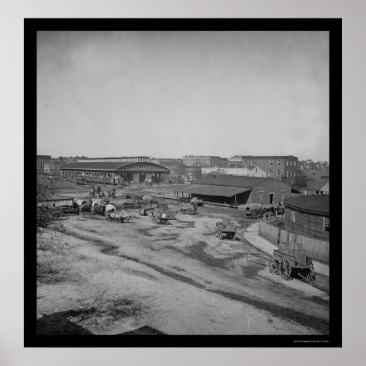 アトランタの鉄道デポ1864 ポスター (正面)