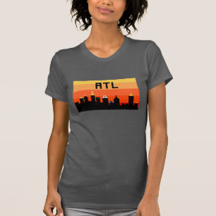 アトランタの8ビットスカイラインATL Tシャツ