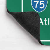 アトランタのGAの交通標識 マウスパッド (コーナー)