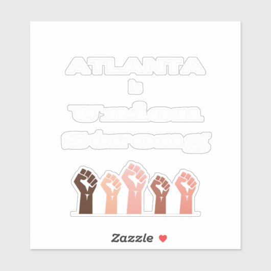 アトランタはユニオン・ストロング・ステッカー シール (シート)