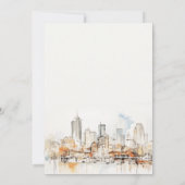 アトランタエレガントジョージアランドスケープウェディングシャワー 招待状 (裏面)