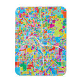 アトランタカラフルの地図 マグネット (縦)