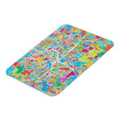 アトランタカラフルの地図 マグネット (左側)