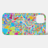 アトランタカラフルの地図 Case-Mate iPhoneケース (裏面 (横))