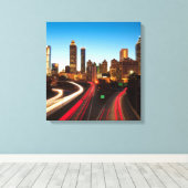 アトランタキャンバスプリントアート16.80 X 17.50インチ キャンバスプリント (インサイチュ (ウッドフロア))