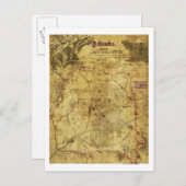 アトランタキャンペーン – 南北戦争パノラママップ2 ポストカード (正面/裏面)