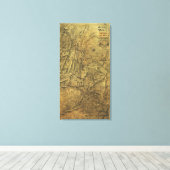 アトランタキャンペーン – 南北戦争パノラママップ キャンバスプリント (インサイチュ (ウッドフロア))