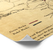 アトランタキャンペーン – 南北戦争パノラママップ ポスター (角)