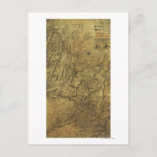 アトランタキャンペーン – 南北戦争パノラママップ ポストカード (正面)