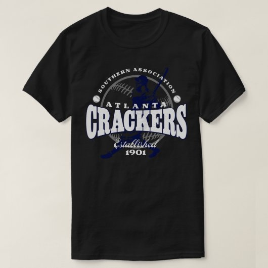 アトランタクラッカーズ野球 Tシャツ (デザイン正面)