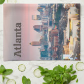 アトランタグルジアビューティフルサンセットシティビュー キッチンタオル (折り畳み)