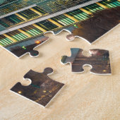 アトランタグルジアビューティフルサンセットシティビュー ジグソーパズル (側面)