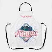 アトランタグルジア統一された州レトロスカイライン エプロン (正面)