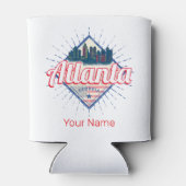 アトランタグルジア統一された州レトロスカイライン 缶クーラー (裏面)