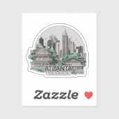 アトランタシティジョージアUSA シール (シート)