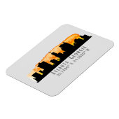 アトランタシティスカイラインマップ座標 マグネット (左側)