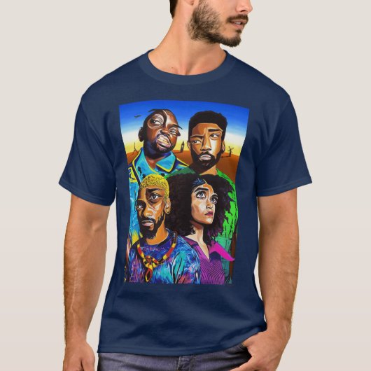 アトランタシリーズ新シーズンのレトロデザイン Tシャツ (正面)