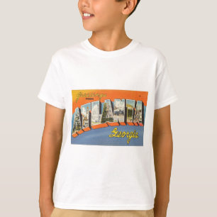 アトランタジョージアからのヴィンテージのカラフルな挨拶 Tシャツ