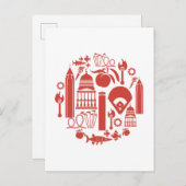 アトランタジョージアのアイコン ポストカード (正面/裏面)