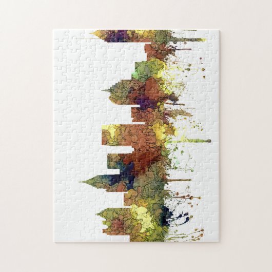 アトランタジョージアのスカイラインのSGサファリのもみ革 ジグソーパズル (縦)