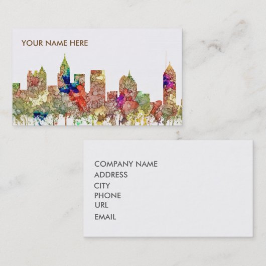 アトランタジョージアのスカイラインは栄光SG衰退しました 名刺 (正面/裏面)