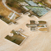 アトランタジョージアのスカイライン航空の街 ジグソーパズル (側面)