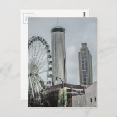 アトランタジョージアのスカイライン ポストカード (正面/裏面)