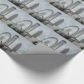 アトランタジョージアのスカイライン ラッピングペーパー (角)