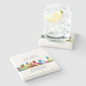 アトランタジョージアのスカイラインVIBRANCE - ストーンコースター (横)