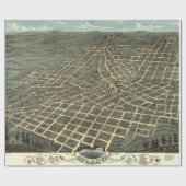 アトランタジョージアのヴィンテージの地図 ラッピングペーパー (フラット)