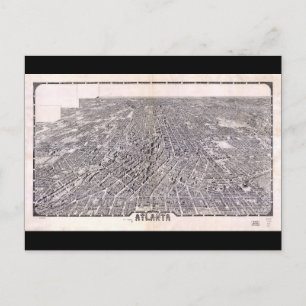 アトランタジョージアの航空地図(1919年) ポストカード