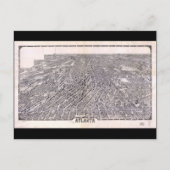 アトランタジョージアの航空地図(1919年) ポストカード (正面)