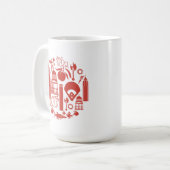 アトランタジョージアアイコン コーヒーマグカップ (正面左)
