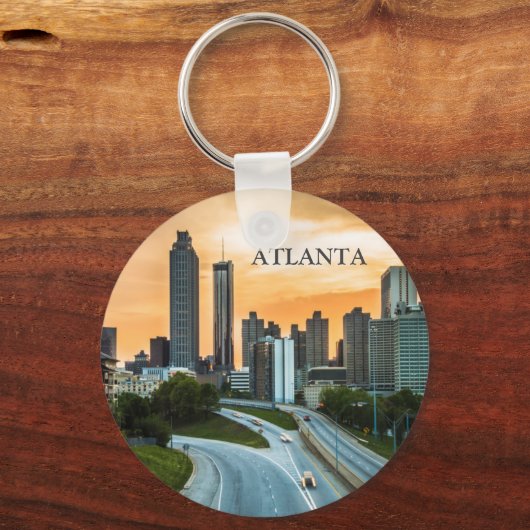 アトランタジョージアサンセットシティダウンタウンビュー キーホルダー (正面)