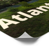 アトランタジョージアサンセットシティダウンタウンビュー ポスター (角)